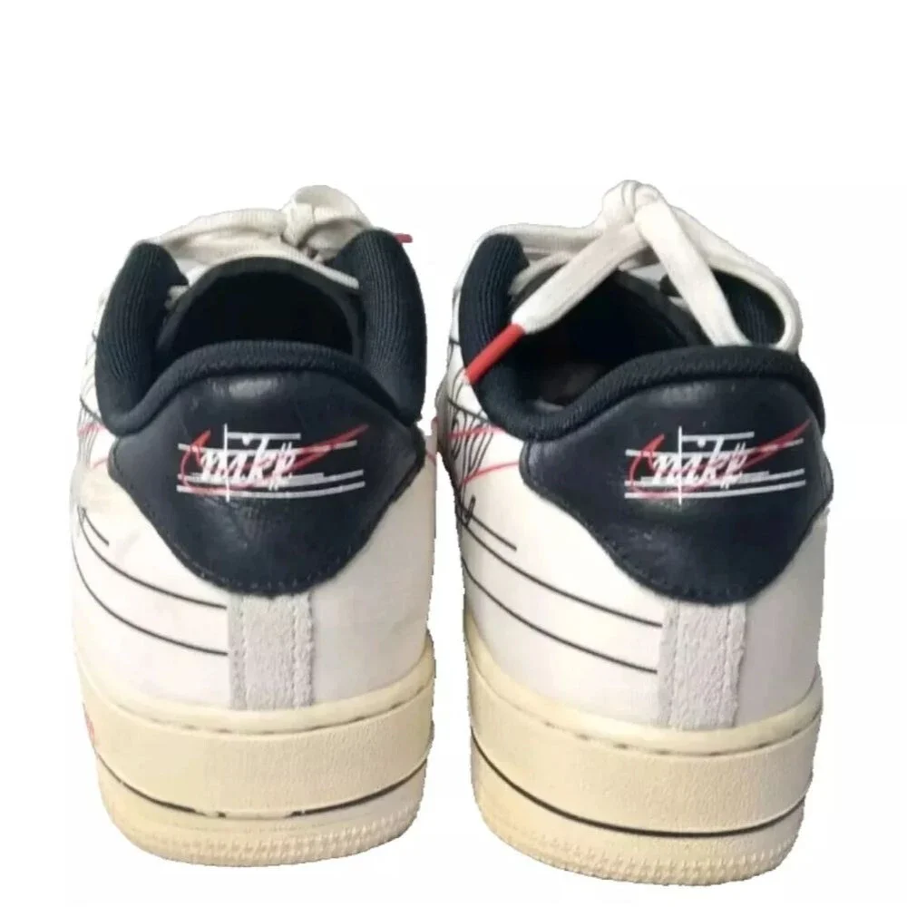 Nike Air Force 1 Low GS SCRIPT Swoosh Youth’s Size 7Y Shoes ~CK9707-100